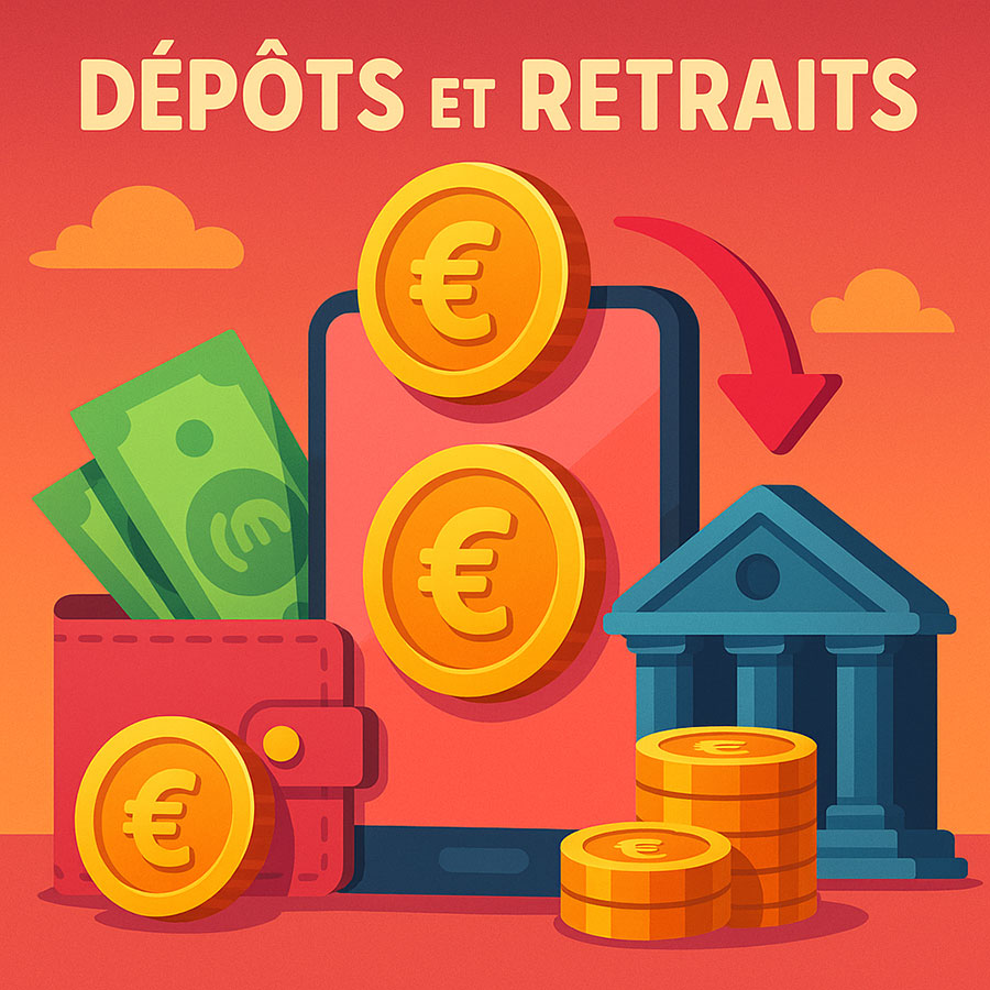 depots et retrait peach casino